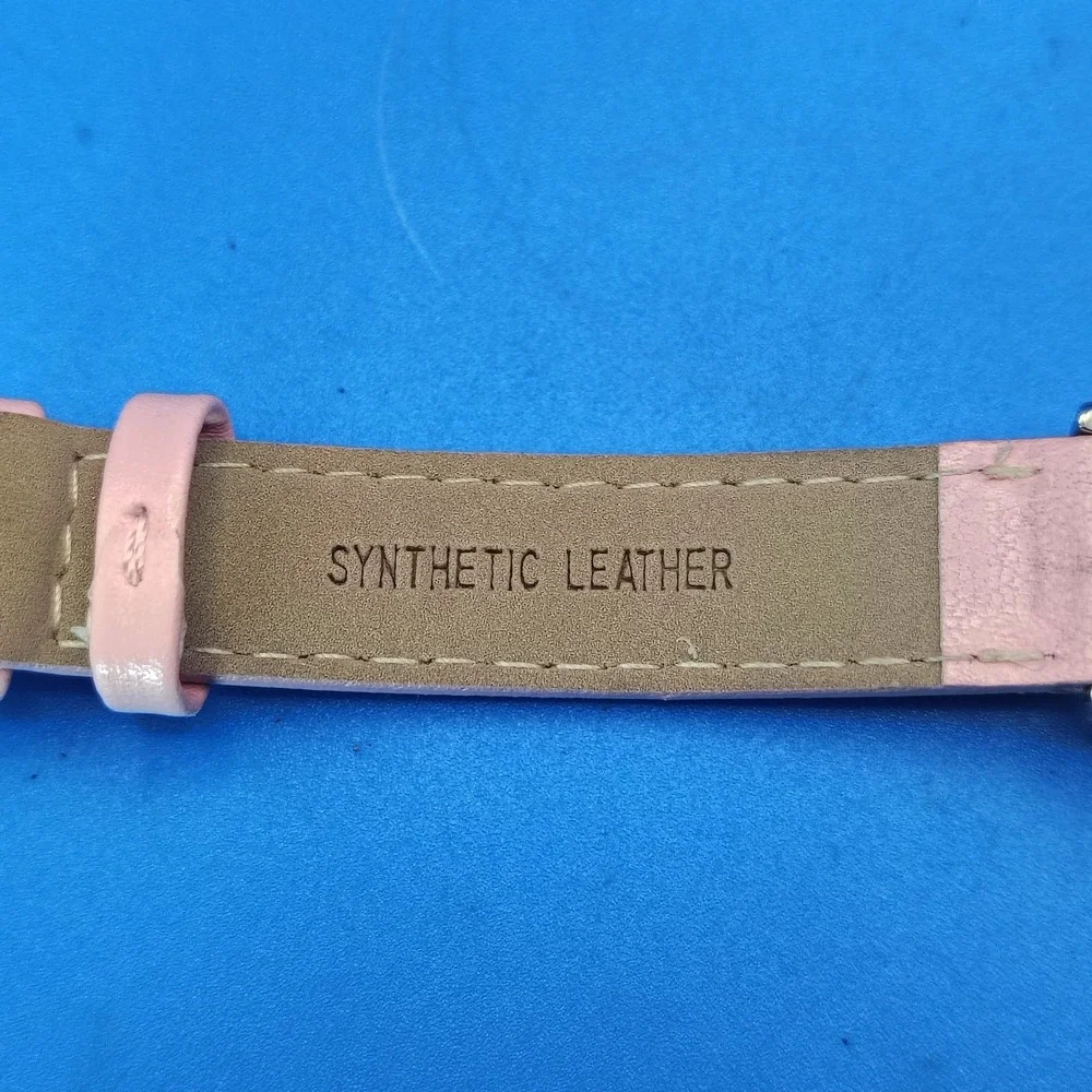2010 Timex 23mm Women's‎ Cocktail Watch Vegan Leather Strap Size 4-6.75